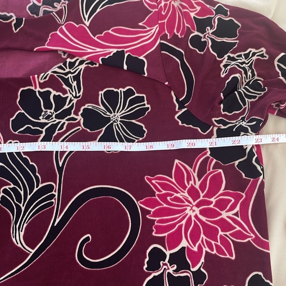 Plus Size Chico’s Print Keyhole Top size 4 - Picture 12 of 12